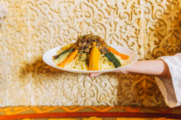 Traditional Arabic cuisine spread